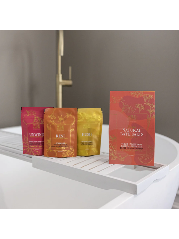 Wild Emery Peaceful Natural Bath Salts 3x70g