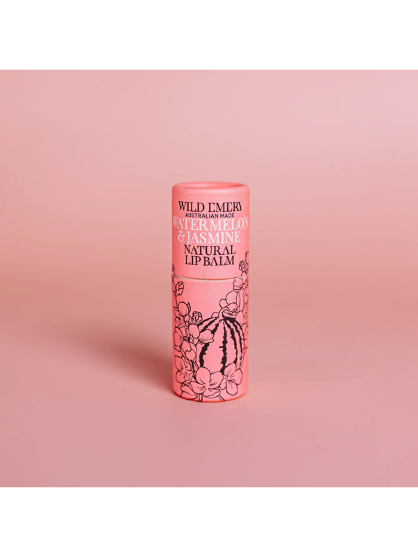 Wild Emery Watermelon & Jasmine Natural Lip Balm 10g