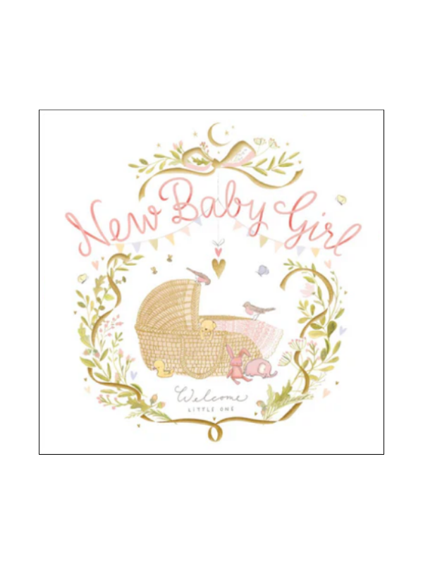 Woodmansterne New Baby Girl Card
