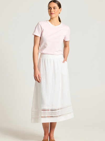 Yarra Trail Daisy Skirt White Front