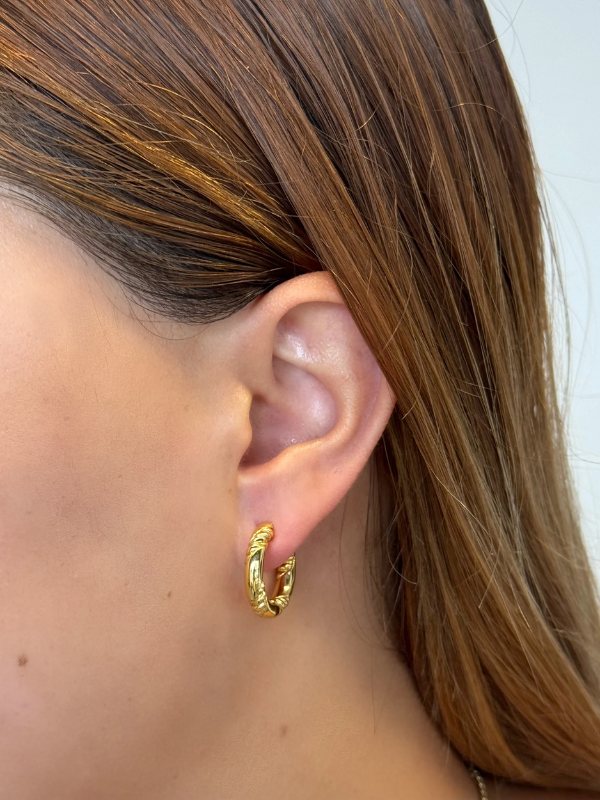 Zafino Alannah Hoop Earrings Gold