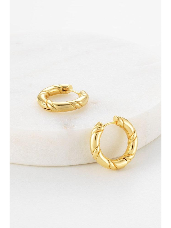 Zafino Alannah Hoop Earrings Gold