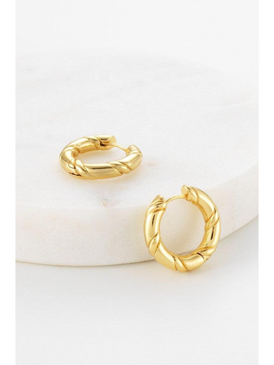 Zafino Alannah Hoop Earrings Gold