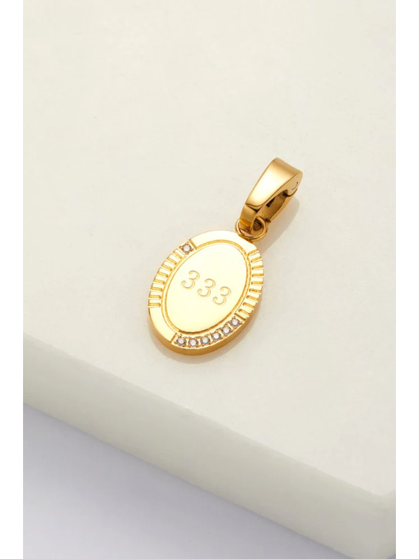 Zafino Angel Number Charm Gold