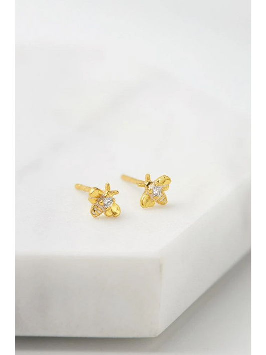 Zafino Bee Studs Gold