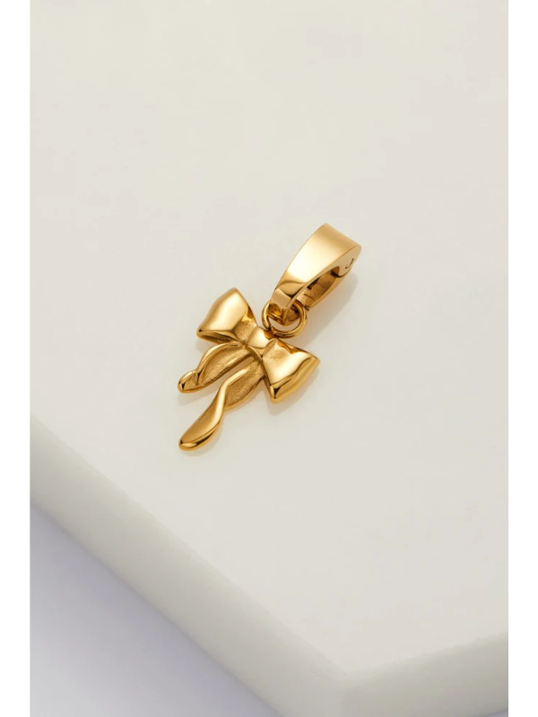 Zafino Bow Charm Gold