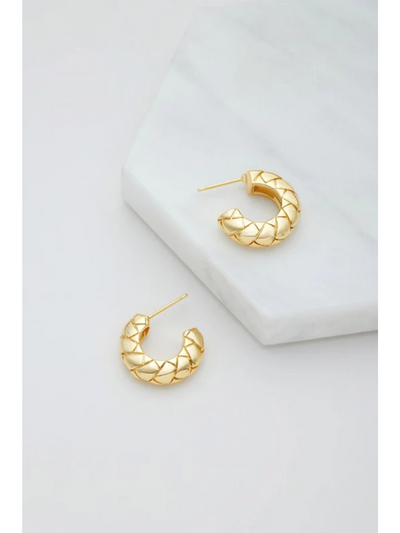 Zafino Brianna Hoop Earrings Gold