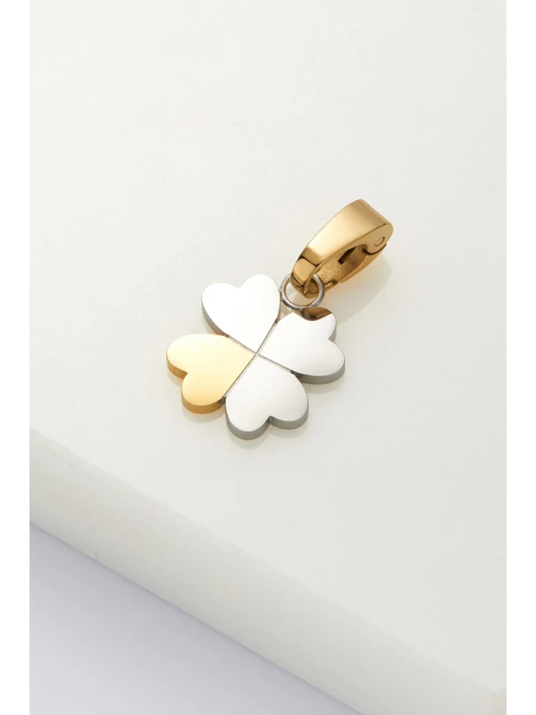 Zafino Clover Charm Silver & Gold