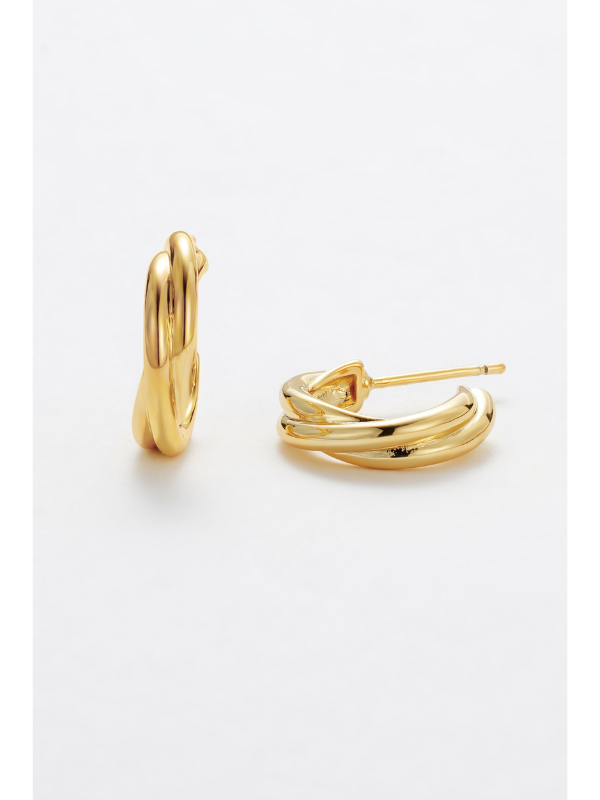 Zafino Eloise Hoop Earrings Gold