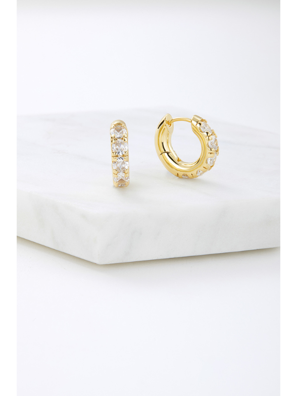 Zafino Hope Hoop Earrings Gold