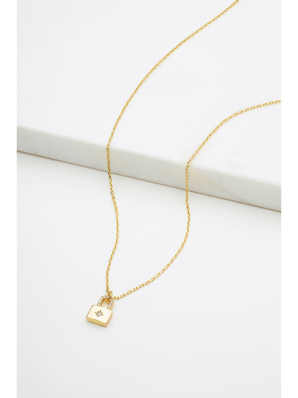 Zafino Mini Locket Necklace Gold