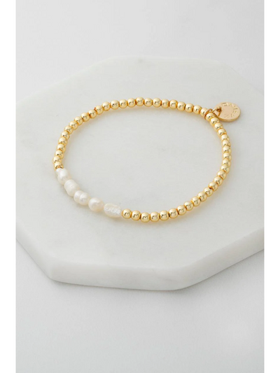 Zafino Mini Pearl Bracelet Gold