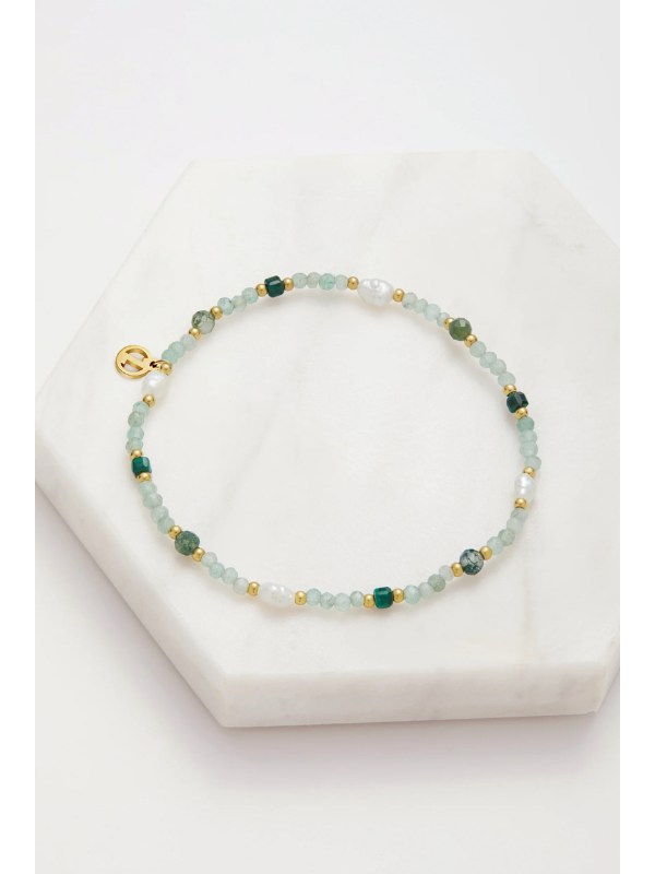 Zafino Monique Bracelet Emerald & Gold