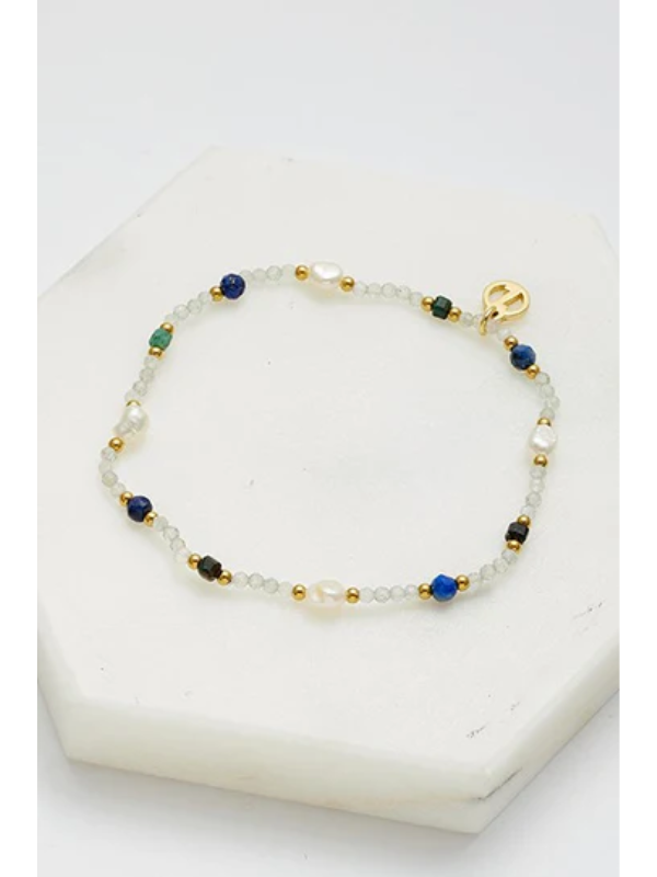 Zafino Monique Bracelet Navy & Gold