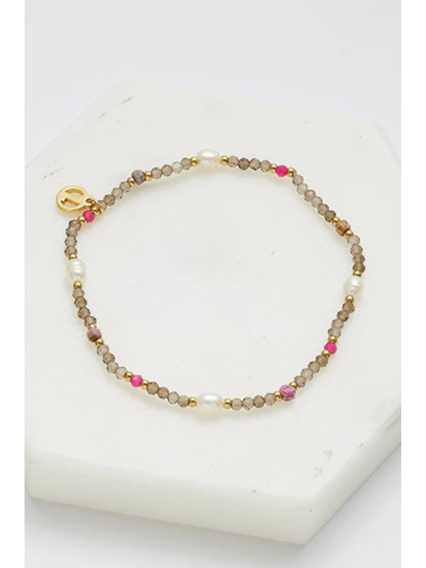 Zafino Monique Bracelet Smokey & Gold