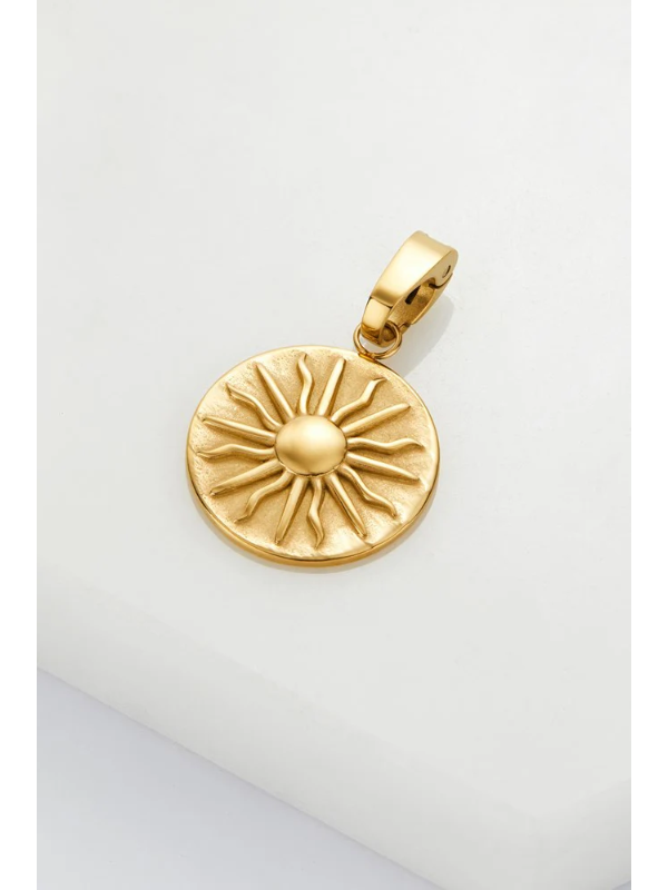 Zafino Sun Pendant Charm Gold