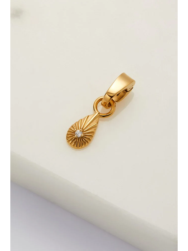 Zafino Teardrop Charm Gold