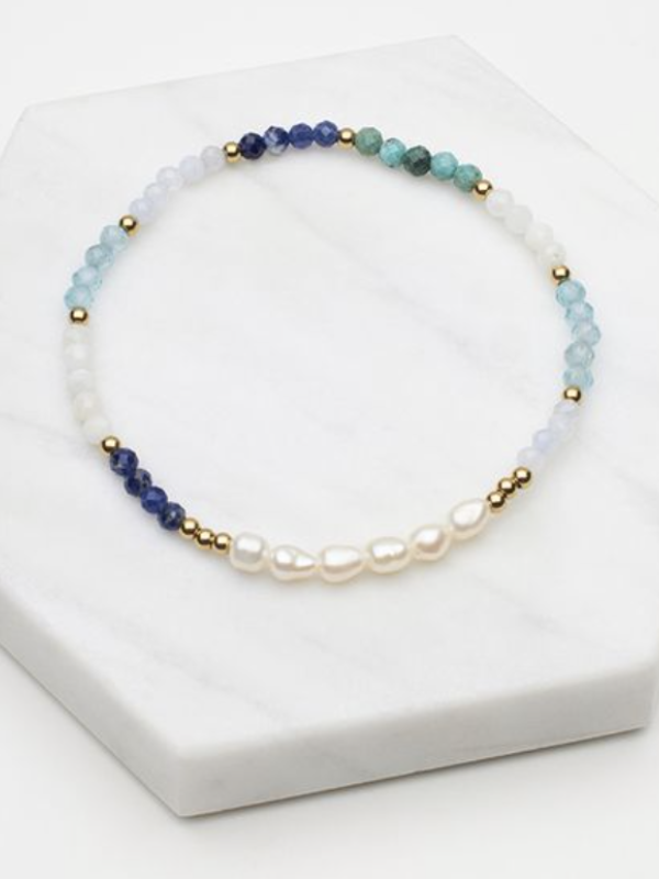 Zafino Tiana Bracelet Navy & Gold