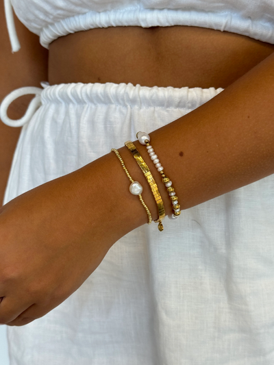 Zafino Tile Bracelet Gold