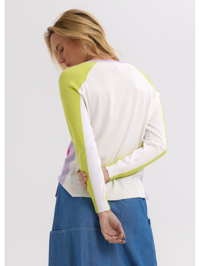 Zaket & Plover Baseball Jumper Bubblegum Back