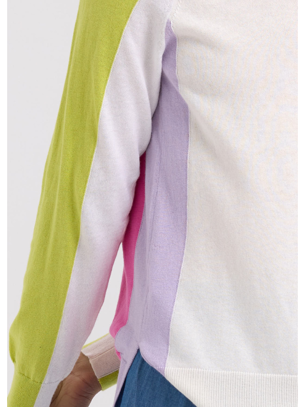 Zaket & Plover Baseball Jumper Bubblegum Detail