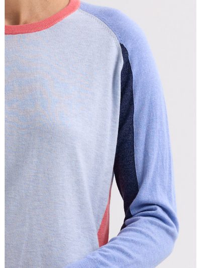 Zaket & Plover Baseball Jumper Powder Detail