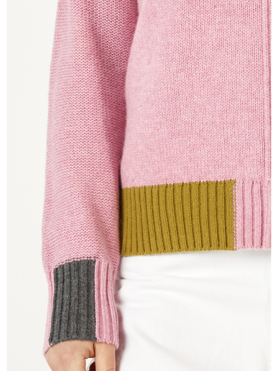 Zaket & Plover Colour Block Trim Jumper Parfait Detail