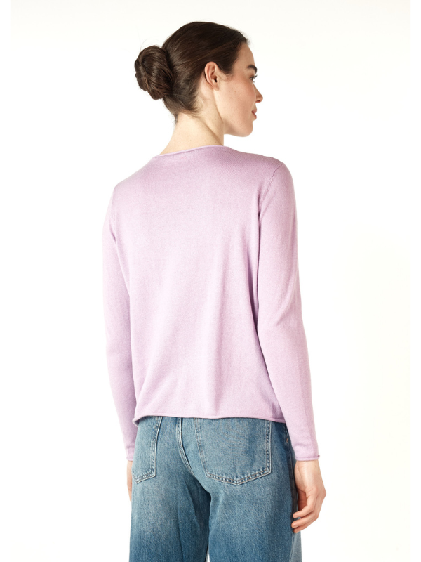 Zaket & Plover Essential Crew Lilac Back