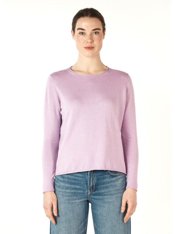 Zaket & Plover Essential Crew Lilac Front