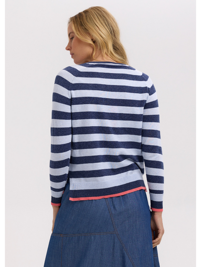 Zaket & Plover Essential Stripe V Denim Back