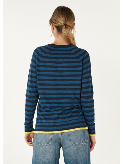 Zaket & Plover Essential Stripe V Denim Back