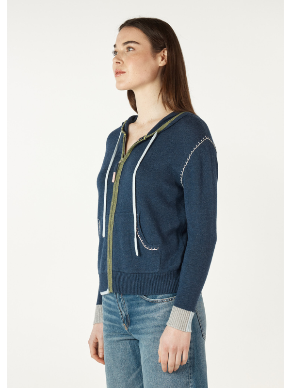 Zaket & Plover Hand Craft Hoodie Denim Side