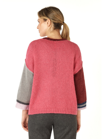 Zaket & Plover Mohair Colour Block Jumper Rogue Back