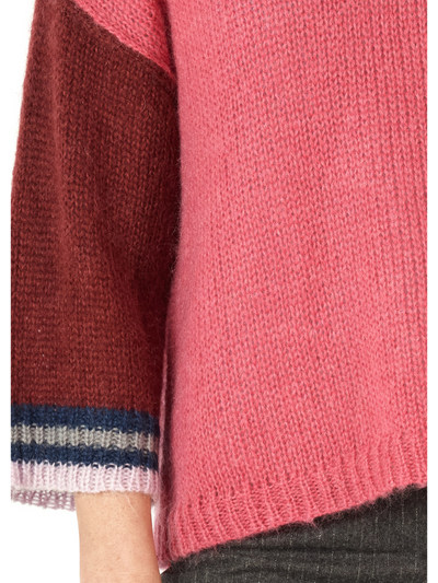 Zaket & Plover Mohair Colour Block Jumper Rogue Detail