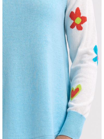 Zaket & Plover My Happy Jumper Aqua Detail