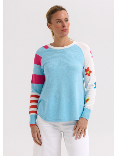 Zaket & Plover My Happy Jumper Aqua Front