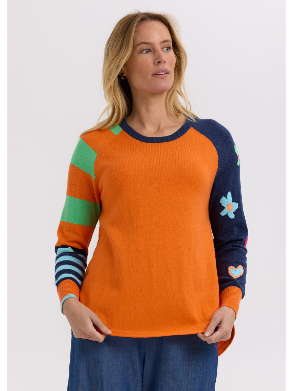 Zaket & Plover My Happy Jumper Cumquat Front