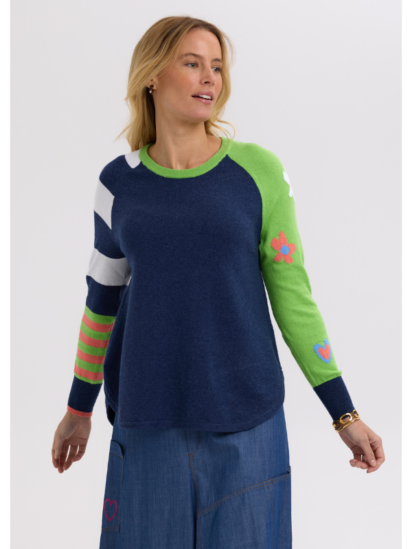 Zaket & Plover My Happy Jumper Demin Front