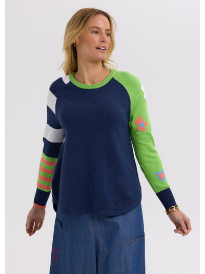 Zaket & Plover My Happy Jumper Demin Front