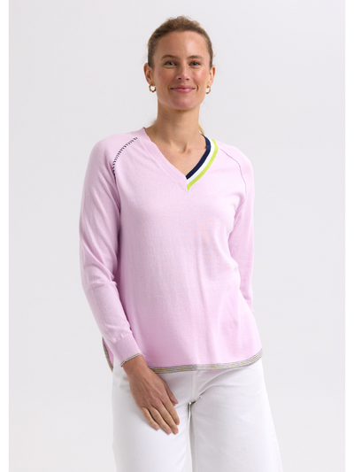 Zaket & Plover Rounded Bottom V Lilac Front