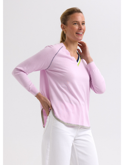 Zaket & Plover Rounded Bottom V Lilac Side