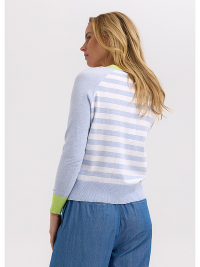 Zaket & Plover Split Cardi Sky Back