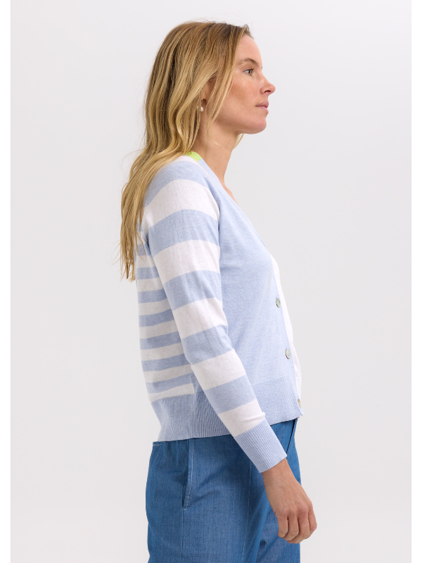 Zaket & Plover Split Cardi Sky Side