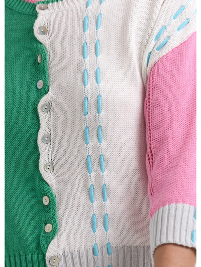 Zaket & Plover Thread Detail Cardi Apple Detail