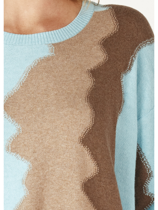 Zaket & Plover Valley Girl Jumper Aqua  Detail