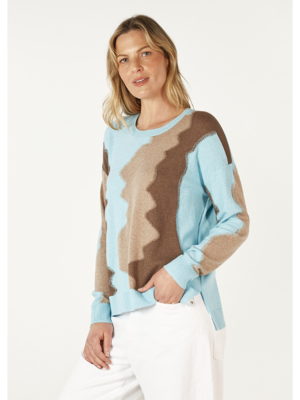 Zaket & Plover Valley Girl Jumper Aqua  Side