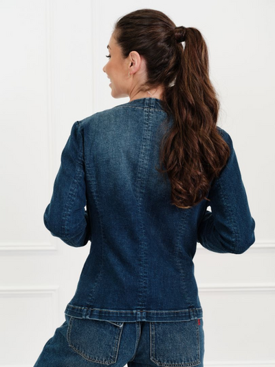 Zjoosh Florence Denim Jacket Indigo Back