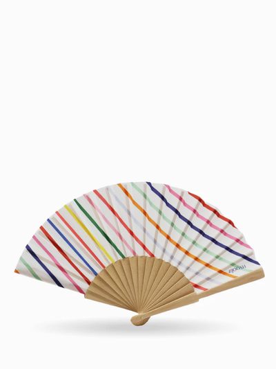 Zjoosh Hand Fan Coloured Stripes