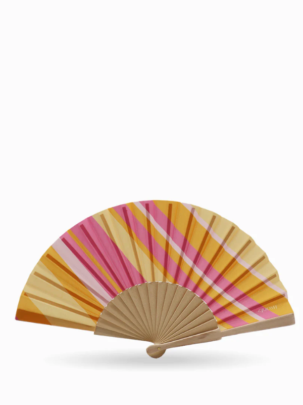 Zjoosh Hand Fan Orange and Pink