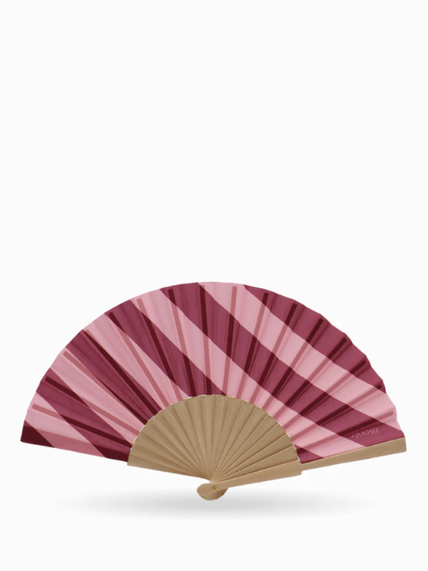 Zjoosh Hand Fan Pink and Burgundy